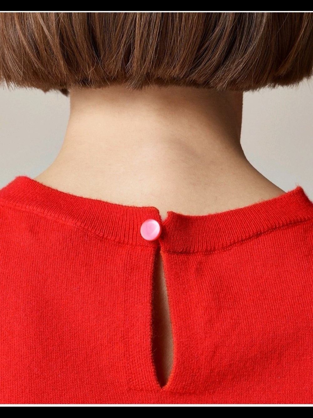 J. CREW Featherweight cashmere-blend cropped sweater shell in Red 2X. - Picture 3 of 11